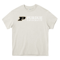 Cream Purdue University, Apparel Heavy Core Tee - linhVisuals