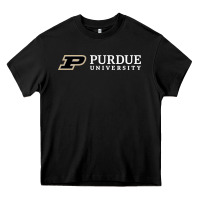 Black Purdue University, Apparel Heavy Core Tee - linhVisuals