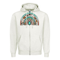 Blessed Western Rainbow Zipper Hoodie | Teevron