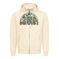 Sandshell blessed western rainbow Zipper Hoodie - Jasminsmagicworld