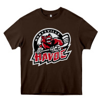 Chocolate Brown huntsville havoc Heavy Core Tee - linhVisuals