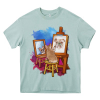 Arona french bulldog painting bulldog artist art animals graphic long sleeve Heavy Core Tee - linhVisuals