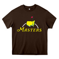 Chocolate Brown masters tournament golf Heavy Core Tee - linhVisuals