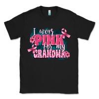 Black i wear pink for my grandma Classic Tee - FaDigitalArtStudio