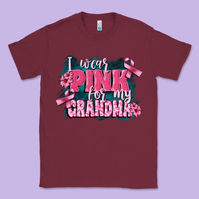 I Wear Pink For My Grandma Classic Tee Designed By Fadigitalartstudio