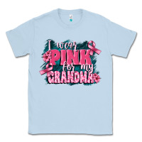 Dusty Blue i wear pink for my grandma Classic Tee - FaDigitalArtStudio