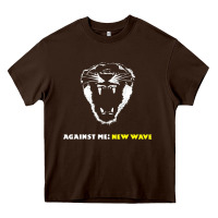 Chocolate Brown Against Me! Heavy Core Tee - linhVisuals