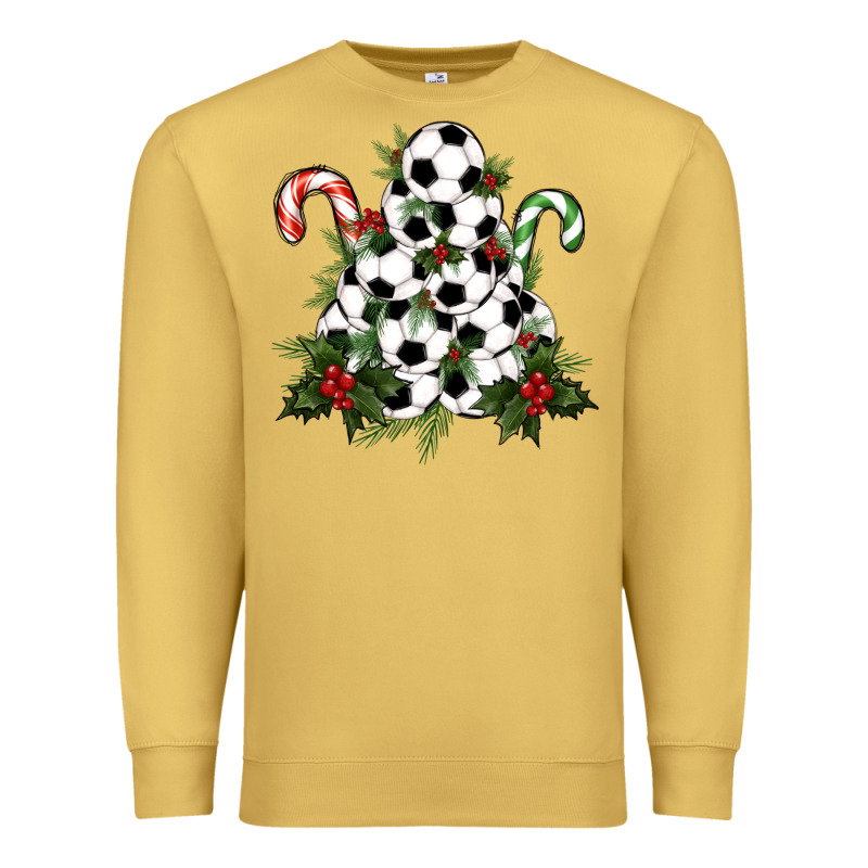 Soccer Tree Christmas Premium Sweatshirt by RanaPortraitStore | Teevron