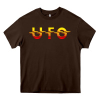 Chocolate Brown Ufo Heavy Core Tee - linhVisuals