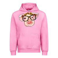 Fuchsia Pink sunflowers with pig Urban Hoodie - RanaPortraitStore