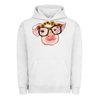 Pigment Lunar Rock sunflowers with pig Urban Hoodie - RanaPortraitStore