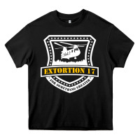 Black Extortion 17 seals team six Heavy Core Tee - linhVisuals