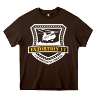 Chocolate Brown Extortion 17 seals team six Heavy Core Tee - linhVisuals