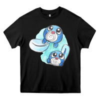 Black poliwag watercolor Heavy Core Tee - linhVisuals