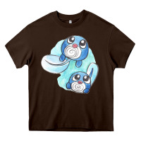 Chocolate Brown poliwag watercolor Heavy Core Tee - linhVisuals