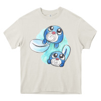 Cream poliwag watercolor Heavy Core Tee - linhVisuals