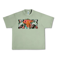 Oil Green Cow Mom Urban Heavy Tee - Jasminsmagicworld