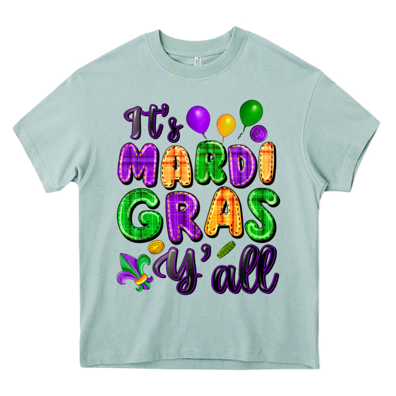 It's Mardi Gras Y'all Heavy Core Tee by FaDigitalArtStudio | Teevron