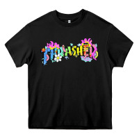 Black trasher Heavy Core Tee - linhVisuals