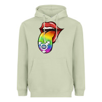 Matcha Pride LGBT Sign Tongue Heavyweight Hoodie - Jasminsmagicworld