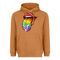 Meerkat Pride LGBT Sign Tongue Heavyweight Hoodie - Jasminsmagicworld