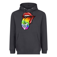 Smoke Pride LGBT Sign Tongue Heavyweight Hoodie - Jasminsmagicworld