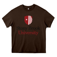 Chocolate Brown stony brook university Heavy Core Tee - linhVisuals