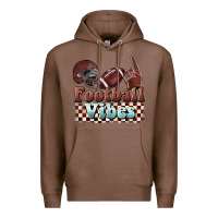 Chestnut football vibes Premium Hoodie - BarkalooDesign