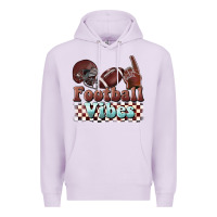 Lilac football vibes Premium Hoodie - BarkalooDesign