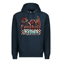 Navy football vibes Premium Hoodie - BarkalooDesign