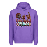 Purple football vibes Premium Hoodie - BarkalooDesign