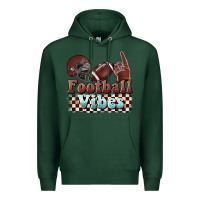 Sports Green football vibes Premium Hoodie - BarkalooDesign