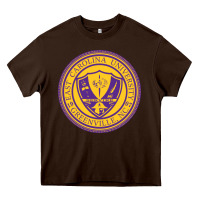 Chocolate Brown east carolina university Heavy Core Tee - linhVisuals
