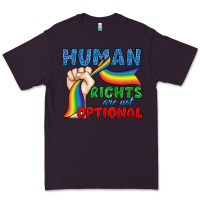 Plum Human Rights Are Not Optional Premium Tee - BundleAndBundleShop