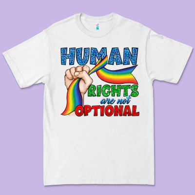 Human Rights Are Not Optional Premium Tee Designed By Bundleandbundleshop