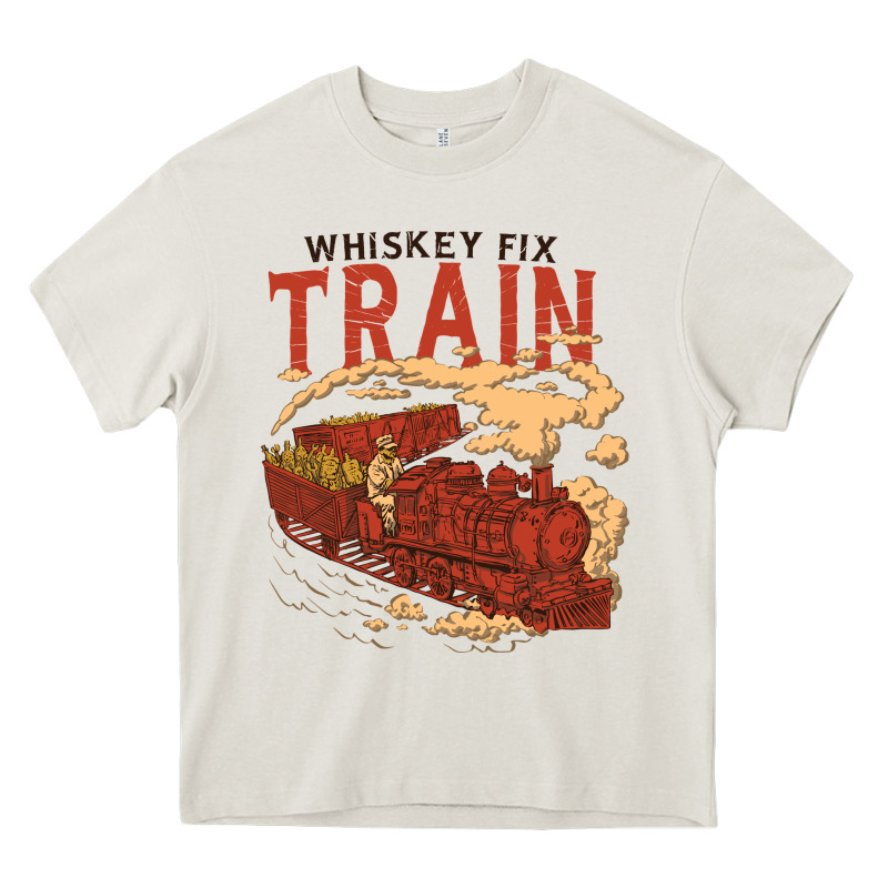 Whiskey Train Heavy Core Tee by linhVisuals | Teevron