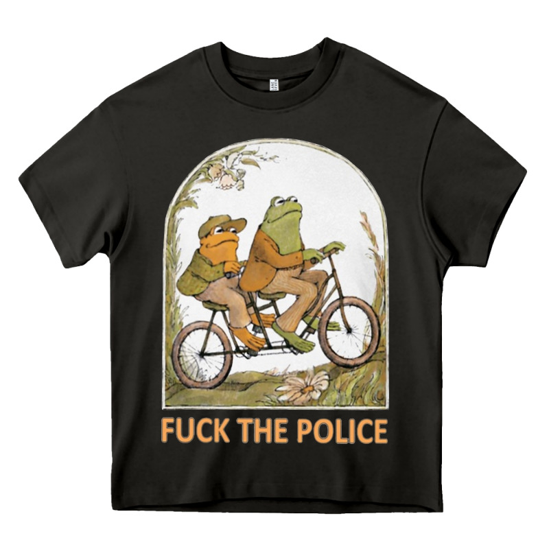 Frogs And Toad Fucks The Police Heavy Core Tee by linhVisuals | Teevron
