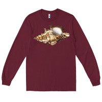 Burgundy murex snail Long Sleeve Tee - LillyAllenDesigns