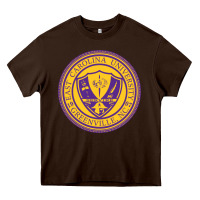 Chocolate Brown East Carolina University Heavy Core Tee - linhVisuals