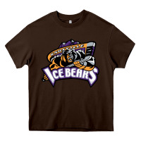 Chocolate Brown knoxville ice bears Heavy Core Tee - linhVisuals