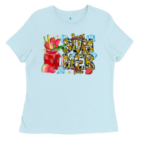 Baby Blue sweet summer time Ladies Tee - CowhideDigitalArt