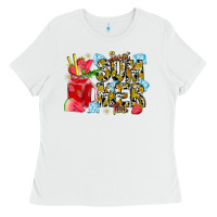 White sweet summer time Ladies Tee - CowhideDigitalArt