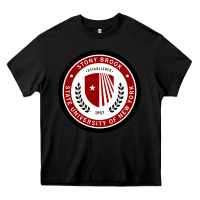 Black Stony Brook University Heavy Core Tee - linhVisuals
