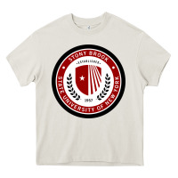 Cream Stony Brook University Heavy Core Tee - linhVisuals