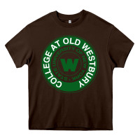 Chocolate Brown Suny Old Westbury Heavy Core Tee - linhVisuals