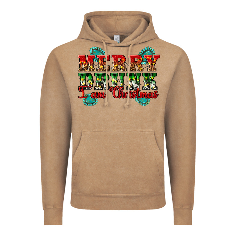 Merry Drink I Am Christmas Vintage Hoodie by Artiststas | Teevron