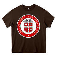 Chocolate Brown Texas Tech University Heavy Core Tee - linhVisuals