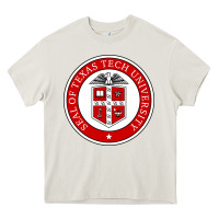 Cream Texas Tech University Heavy Core Tee - linhVisuals