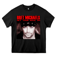 Black #bret michaels get your rock on tour 2022 Heavy Core Tee - linhVisuals