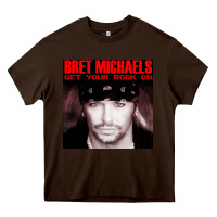 Chocolate Brown #bret michaels get your rock on tour 2022 Heavy Core Tee - linhVisuals